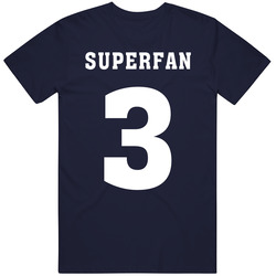 East York Soccer Club Superfan 3 Back Print Fan T Shirt