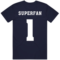 East York Soccer Club Superfan 1 Back Print Fan T Shirt