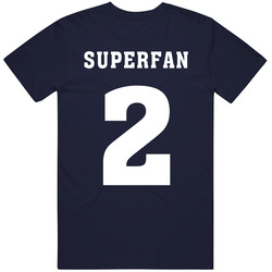 East York Soccer Club Superfan 2 Back Print Fan T Shirt