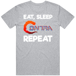 Eat Sleep Contra Repeat Video Game T Shirt