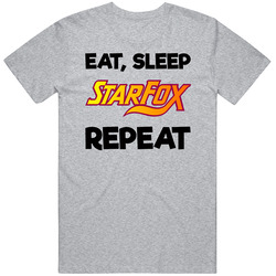Eat Sleep Starfox Repeat Video Game T Shirt