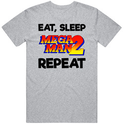 Eat Sleep Mega Man Repeat Video Game T Shirt