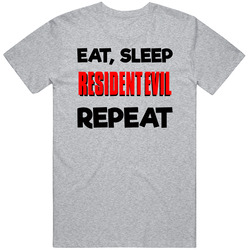 Eat Sleep Resident Evil Repeat Video Game T Shirt