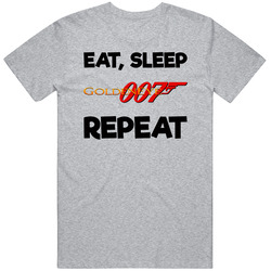 Eat Sleep Golden Eye 007 Repeat Video Game T Shirt