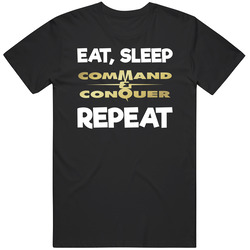 Eat Sleep Command And Conquer Video Game T Shirt