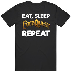 Eat Sleep Everquest Repeat Video Game T Shirt