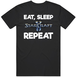 Eat Sleep Starcraft Repeat Video Game T Shirt Eat Sleep Starcraft Repeat Video Game T Shirt
