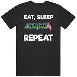 Eat Sleep Starfox 64 Repeat Video Game T Shirt