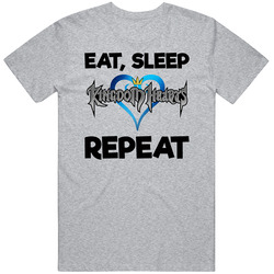 Eat Sleep Kingdom Hearts Repeat Video Game T Shirt