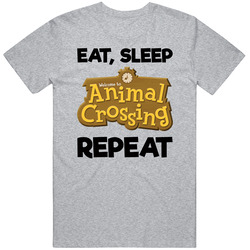 Eat Sleep Animal Crossing Repeat Video Game T Shirt