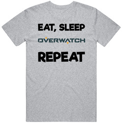 Eat Sleep Overwatch Repeat Video Game T Shirt