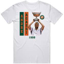 Andre Agassi French Open Champion T Shirt