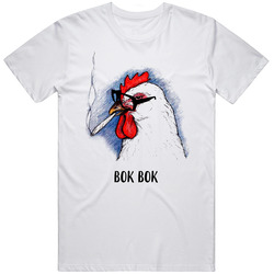 Bok Bok Chicken Wearing Glasses T Shirt