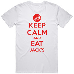 Keep Calm And Eat Jacks Restaurant T Shirt