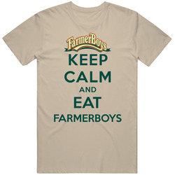 Keep Calm And Eat Farmerboys Restaurant T Shirt