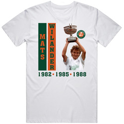 Mats Wilander French Open Champion T Shirt