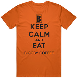 Keep Calm And Eat Biggby Coffee Restaurant T Shirt