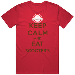 Keep Calm And Eat Scooters Restaurant T Shirt