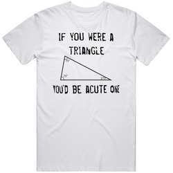 If You Were A Triangle Youd Be Acute One Funny T Shirt