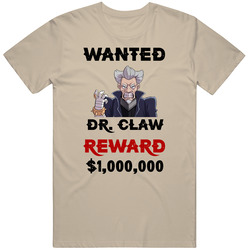 Dr Claw Wanted  Cartoon T Shirt