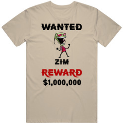 Zim Wanted  Cartoon T Shirt