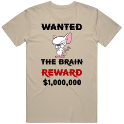 The Brain Wanted  Cartoon T Shirt