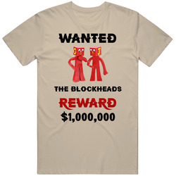 The Blockheads Wanted  Cartoon T Shirt