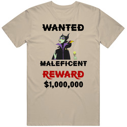 Maleficent Wanted  Cartoon T Shirt