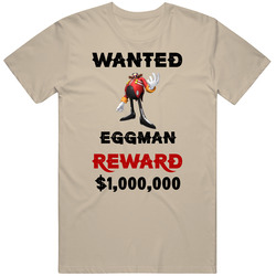 Eggman Wanted  Cartoon T Shirt