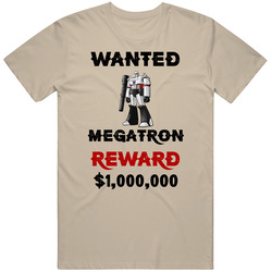 Megatron Wanted  Cartoon T Shirt