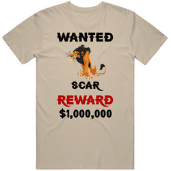 Scar Wanted  Cartoon T Shirt