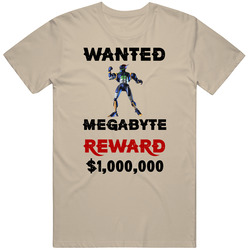 Megabyte Wanted  Cartoon T Shirt