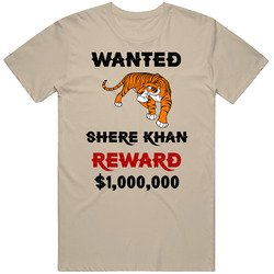 Shere Khan Wanted  Cartoon T Shirt