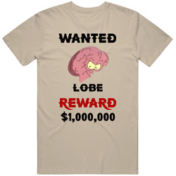 Lobe Wanted  Cartoon T Shirt