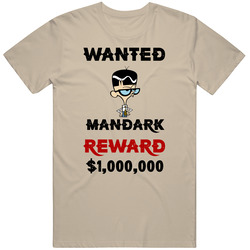Mandark Wanted  Cartoon T Shirt