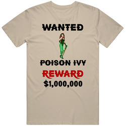 Poison Ivy Wanted  Cartoon T Shirt