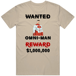 Omni Man Wanted  Cartoon T Shirt