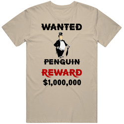 Penguin Wanted  Cartoon T Shirt