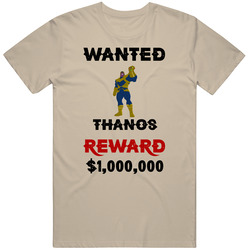 Thanos Wanted  Cartoon T Shirt