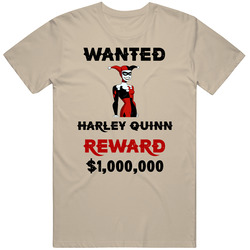 Harley Quinn Wanted  Cartoon T Shirt
