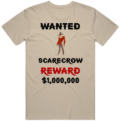 Scarecrow Wanted  Cartoon T Shirt