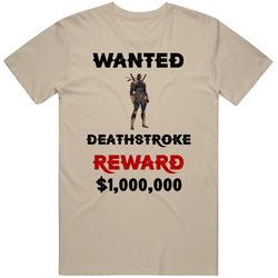 Deathstroke Wanted  Cartoon T Shirt