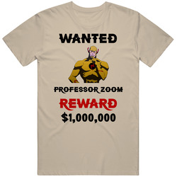 Professor Zoom Wanted  Cartoon T Shirt