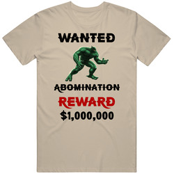 Abomination Wanted  Cartoon T Shirt