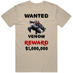 Venom Wanted  Cartoon T Shirt
