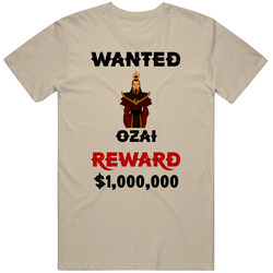 Fire Lord Ozai Wanted  Cartoon T Shirt