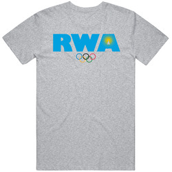 Rwanda Flag Olympic Country Abbreviation T Shirt Rwanda Flag Olympic Country Abbreviation T Shirt