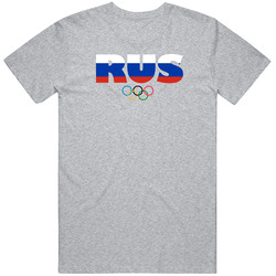 Russia Flag Olympic Country Abbreviation T Shirt Russia Flag Olympic Country Abbreviation T Shirt