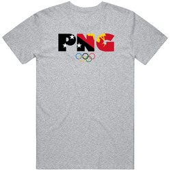 Papua New Guinea Flag Olympic Country Abbreviation T Shirt Papua New Guinea Flag Olympic Country Abbreviation T Shirt