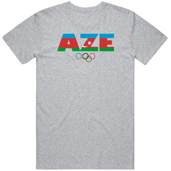 Azerbaijan Flag Olympic Country Abreviation T Shirt
